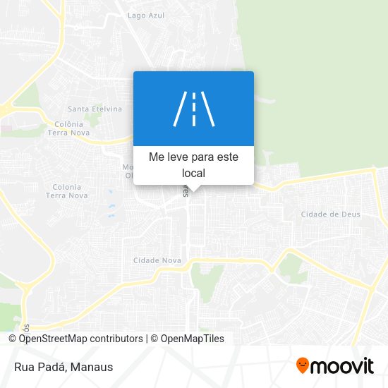 Rua Padá mapa