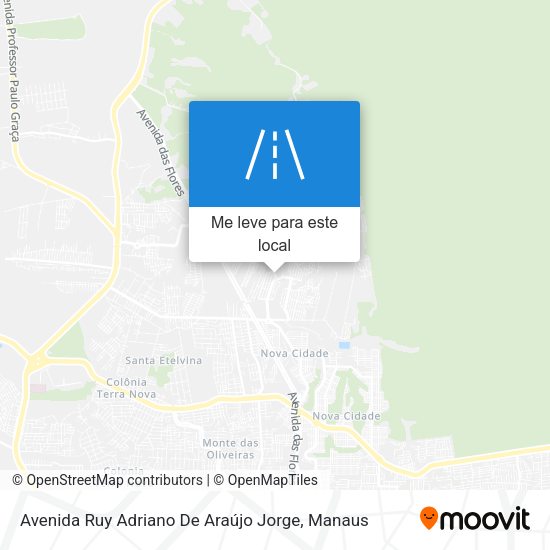 Avenida Ruy Adriano De Araújo Jorge mapa