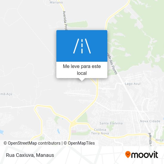 Rua Caxiuva mapa