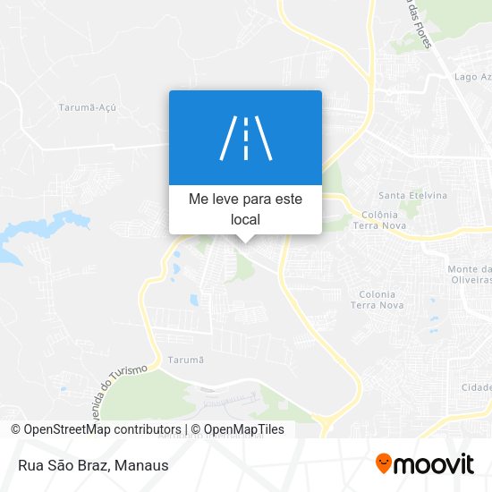 Rua São Braz mapa
