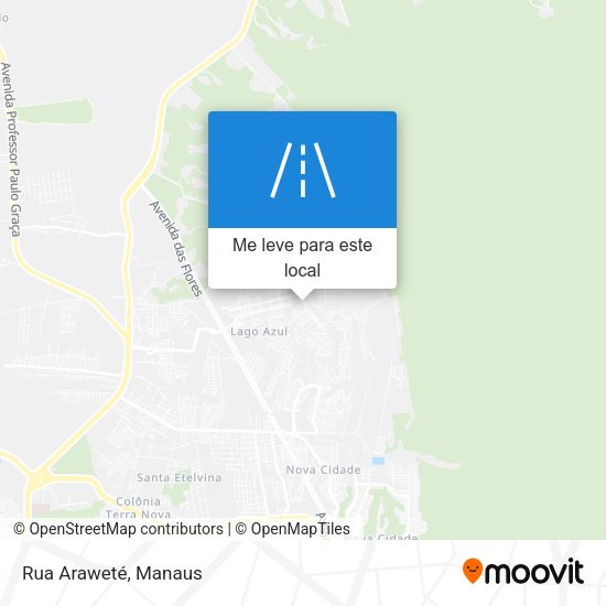 Rua Araweté mapa