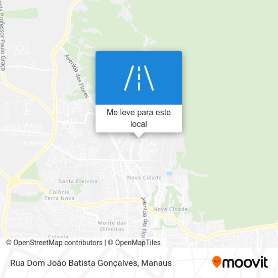 Rua Dom João Batista Gonçalves mapa