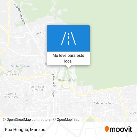 Rua Hungria mapa