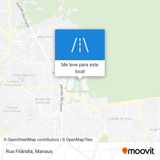 Rua Filândia mapa