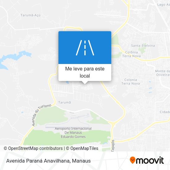Avenida Paraná Anavilhana mapa