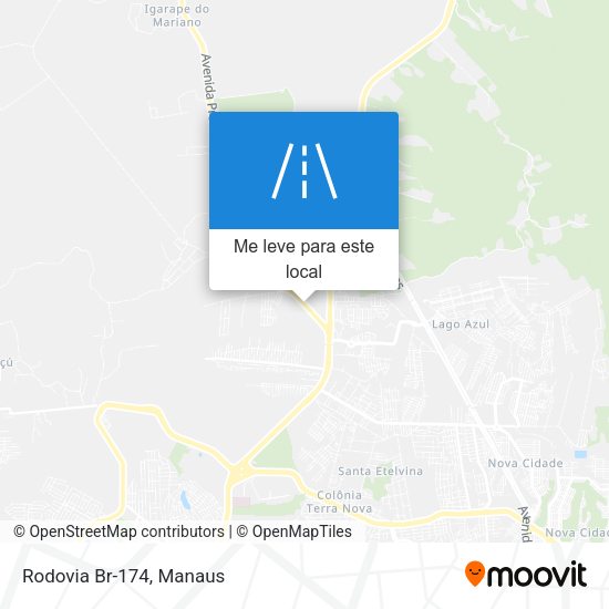 Rodovia Br-174 mapa