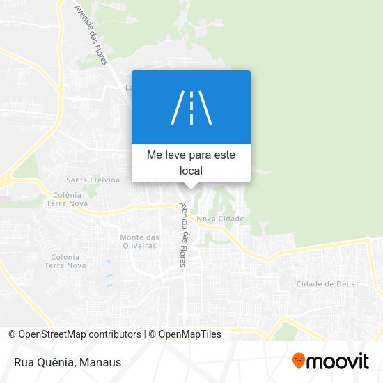 Rua Quênia mapa