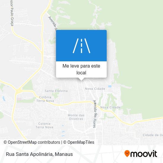 Rua Santa Apolinária mapa