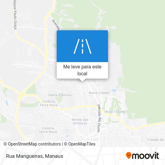 Rua Mangueiras mapa