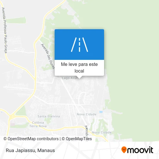 Rua Japiassu mapa