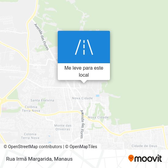 Rua Irmã Margarida mapa