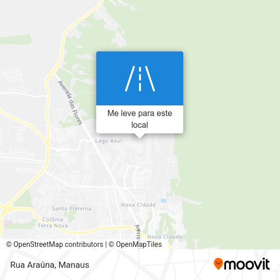 Rua Araúna mapa