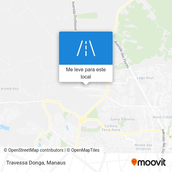 Travessa Donga mapa