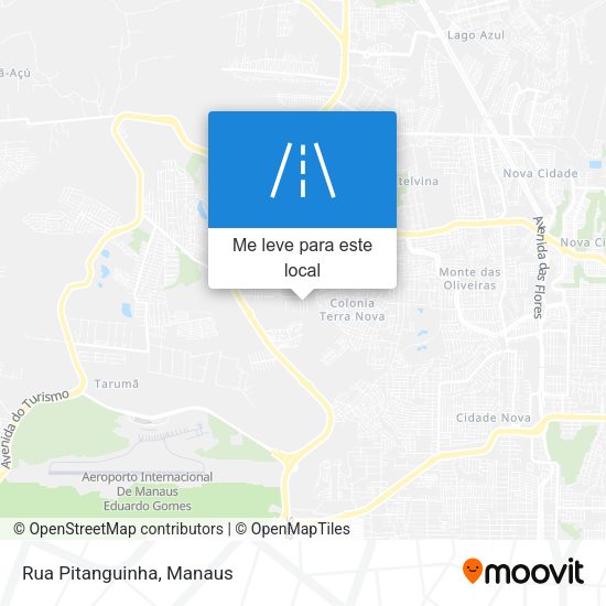 Rua Pitanguinha mapa
