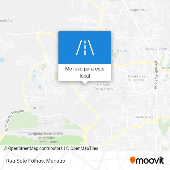 Rua Sete Folhas mapa
