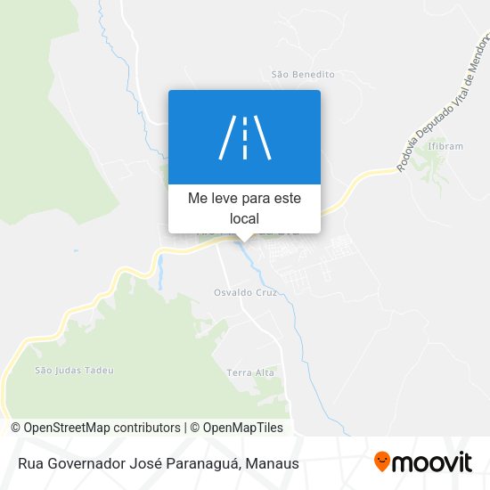 Rua Governador José Paranaguá mapa