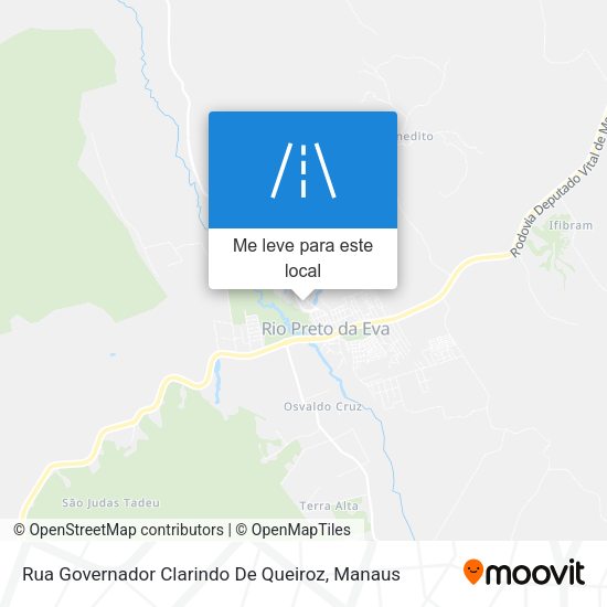 Rua Governador Clarindo De Queiroz mapa