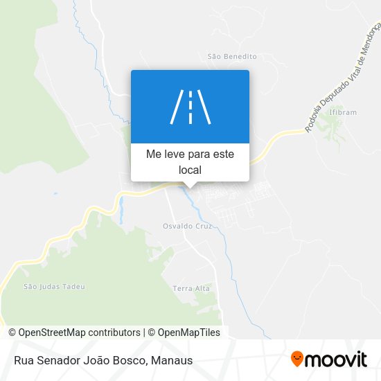 Rua Senador João Bosco mapa