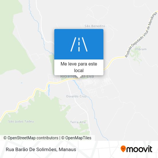 Rua Barão De Solimões mapa