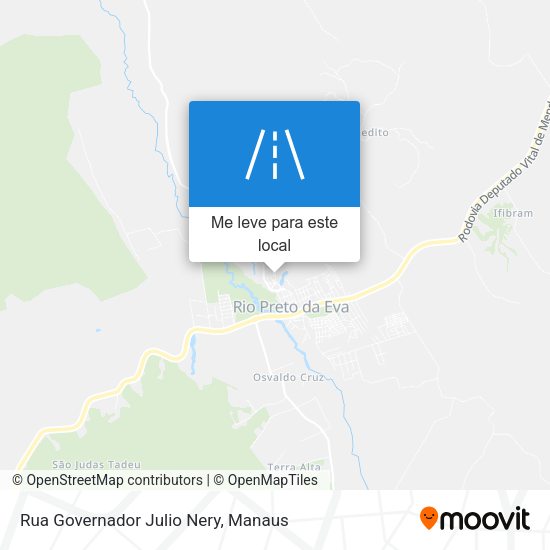 Rua Governador Julio Nery mapa