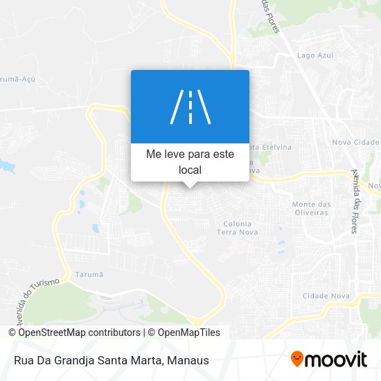 Rua Da Grandja Santa Marta mapa