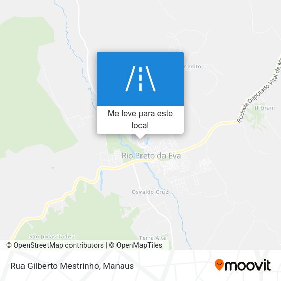 Rua Gilberto Mestrinho mapa