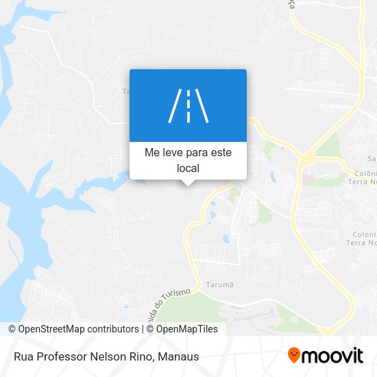 Rua Professor Nelson Rino mapa