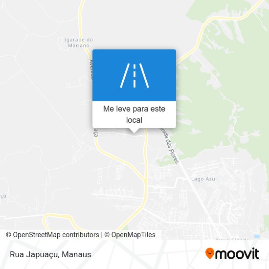 Rua Japuaçu mapa