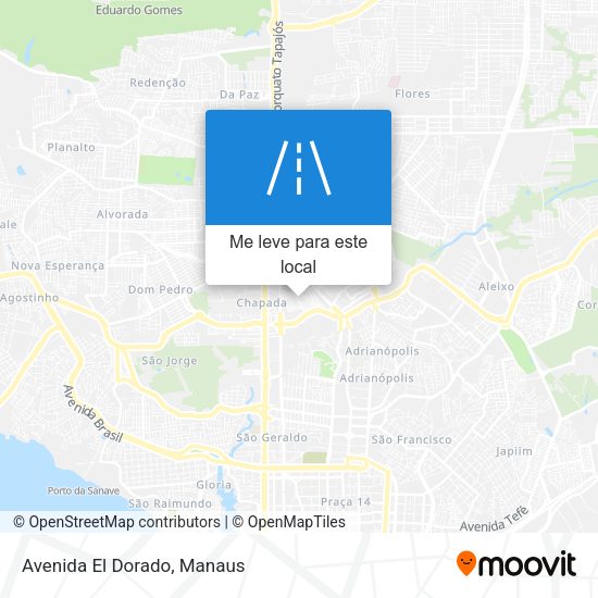 Avenida El Dorado mapa