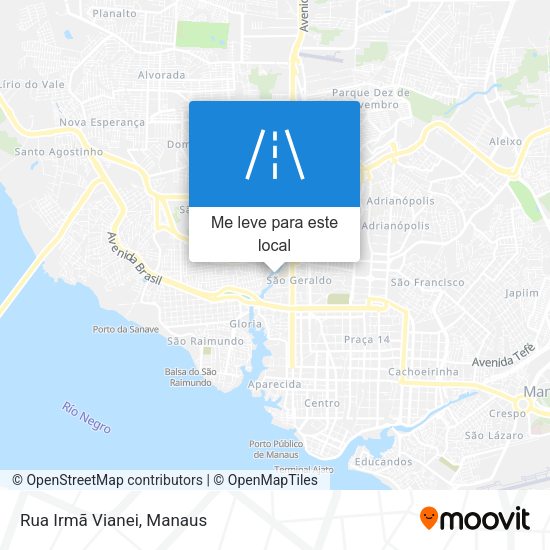 Rua Irmã Vianei mapa