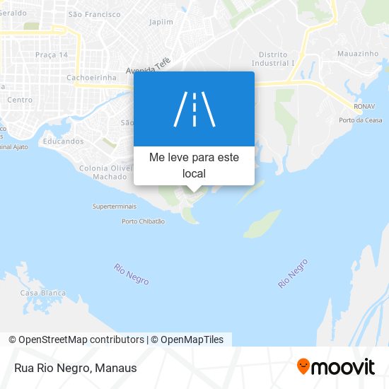 Rua Rio Negro mapa