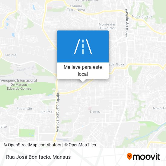 Rua José Bonifacio mapa