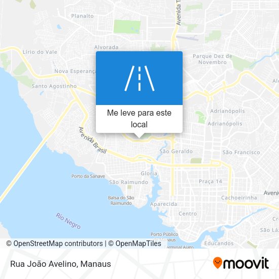 Rua João Avelino mapa
