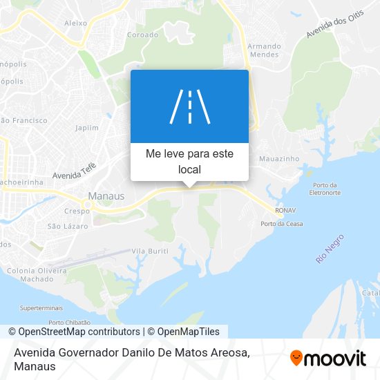 Avenida Governador Danilo De Matos Areosa mapa
