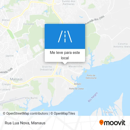Rua Lua Nova mapa