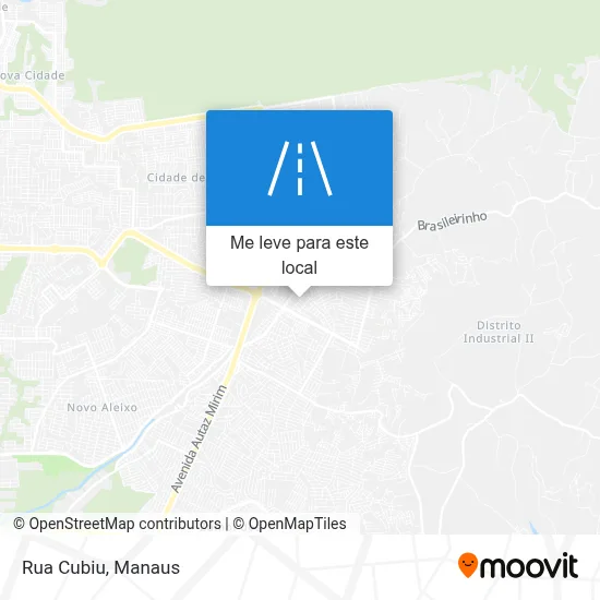 Rua Cubiu mapa