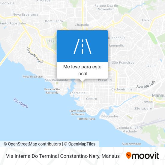 Via Interna Do Terminal Constantino Nery mapa