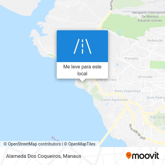 Alameda Dos Coqueiros mapa