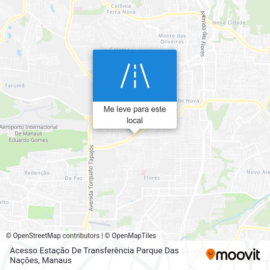 Acesso Estação De Transferência Parque Das Nações mapa