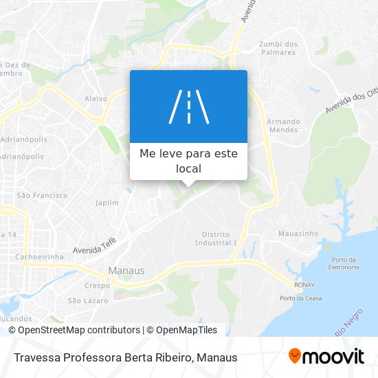 Travessa Professora Berta Ribeiro mapa