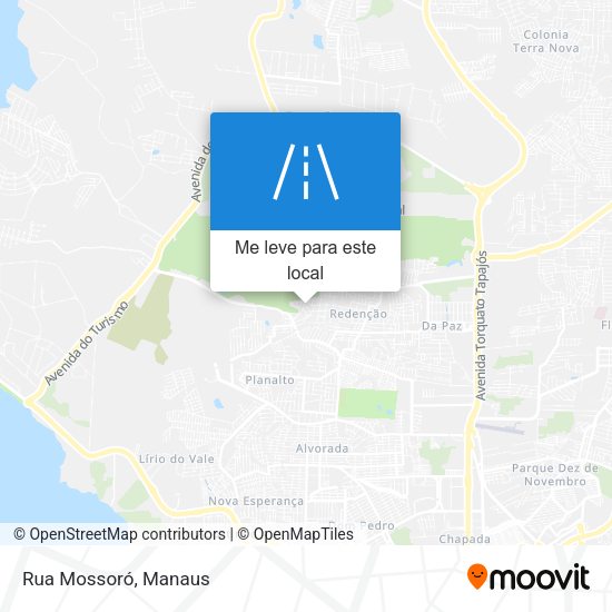 Rua Mossoró mapa