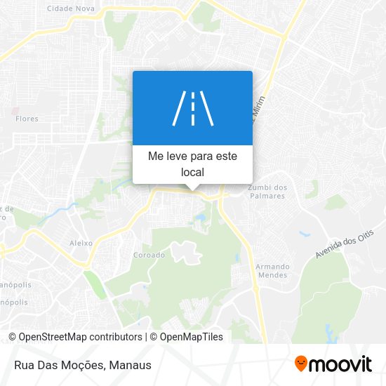 Rua Das Moções mapa