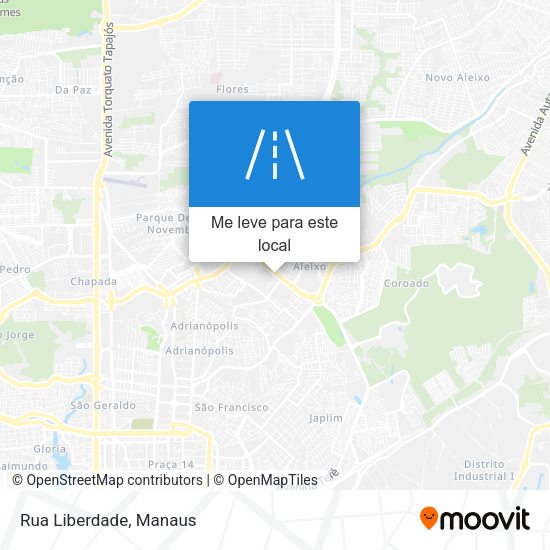 Rua Liberdade mapa
