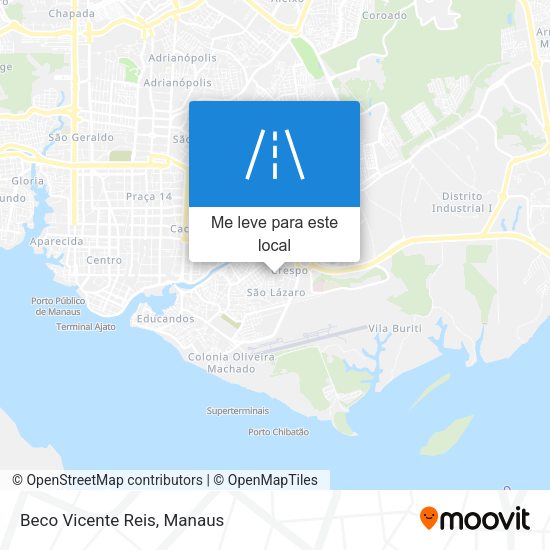 Beco Vicente Reis mapa