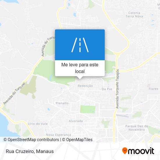 Rua Cruzeiro mapa