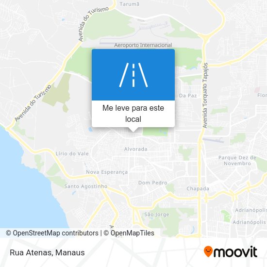 Rua Atenas mapa