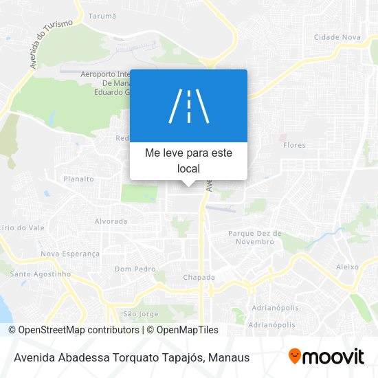 Avenida Abadessa Torquato Tapajós mapa