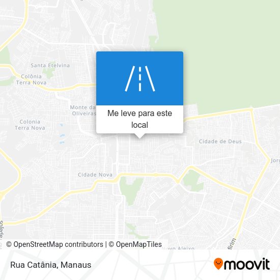 Rua Catânia mapa