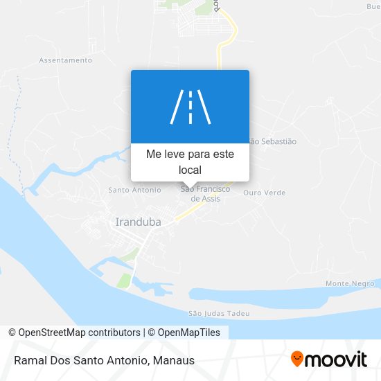 Ramal Dos Santo Antonio mapa