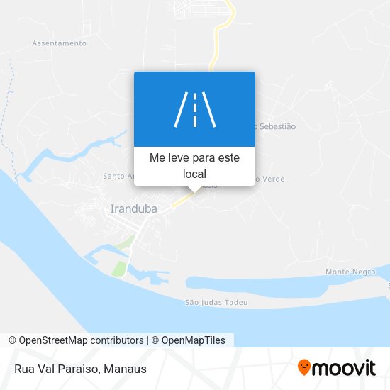Rua Val Paraiso mapa